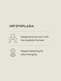 Blanc - Lot de 5 bodys à manches longues bébé dysplasie de la hanche