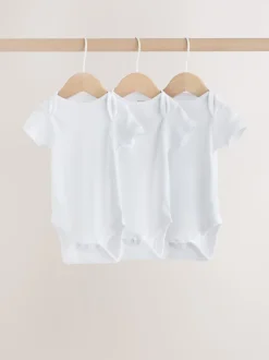 Blanc - Lot de 3 bodys Kind To Skin bébé