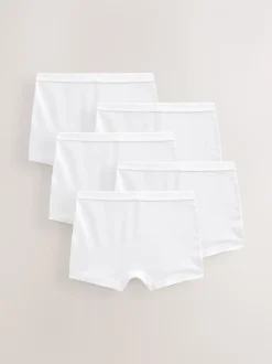 Blanc - Lot de 5 caleçons (2-16ans)