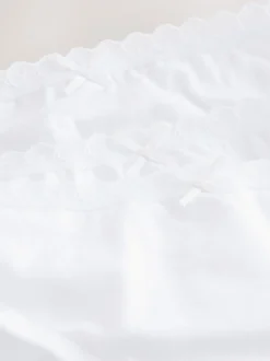 Blanc - Lot de 7 Caleçons en dentelle (1.5-16ans)