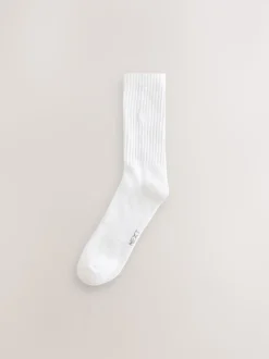 Blanc - Lot de 4 chaussettes de sport rembourrées