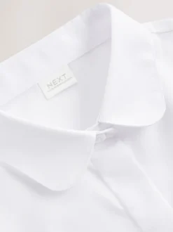 Blanc - Lot de 5 chemises scolaires ajustées à manches courtes (3-17 ans)