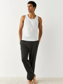 Blanc - Lot de 2 débardeurs à superposer purs 100% coton