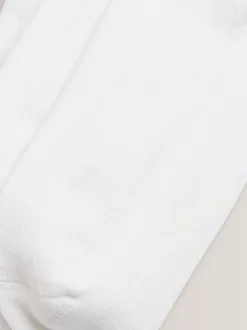 Blanc - Lot de 5 paires de chaussettes de sport pour l'école enrichies en coton matelassées