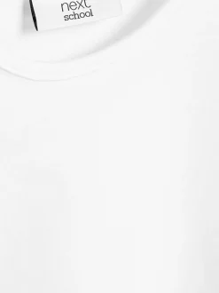 Blanc - Lot de 2 t-shirts à manches bouffantes (3-16ans)