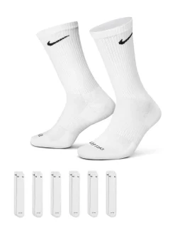 Blanc - Lot de chaussettes d'entraînement Nike Everyday Plus Cushioned Crew 6 (0)