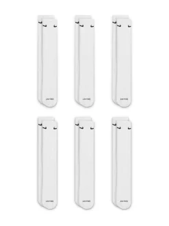 Blanc - Lot de chaussettes d'entraînement Nike Everyday Plus Cushioned Crew 6 (0)