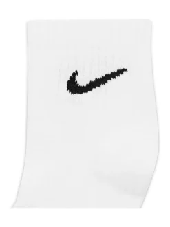 Blanc - Lot de chaussettes de cheville Nike Lightweight Everyday 3