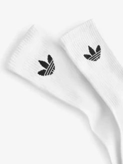 Blanc - Lot de chaussettes adidas originals Trefoil Col Rond Chaussettes 6