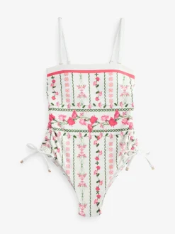 Blanc - Maillot de bain bandeau B by Ted Baker Tummy Control