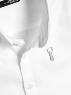 Blanc - Manches courtes Coton riche Oxford Chemise (3-16ans)