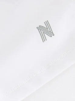 Blanc - Manches longues Base Layer Top (3-16yrs)