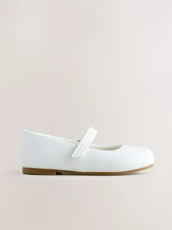 Blanc - Mary Jane Fermeture par contact Occasion Chaussures