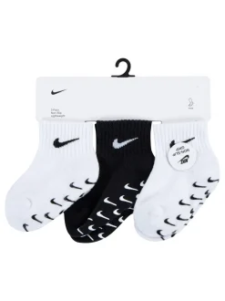 Blanc - Nike Chaussettes Gripper pour nourrissons 3 Lot