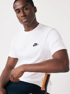 Blanc - Nike Club T-Shirt