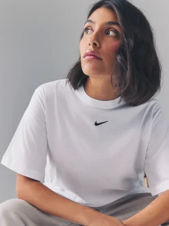 Blanc - Nike Vêtements de sport Essentiel T-shirt