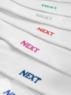 Blanc - Paquet de chaussettes de sport en coton riche 7