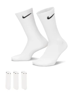 Blanc - Paquet de chaussettes légères Nike Everyday 3
