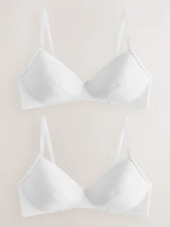 Blanc - Paquet de soutiens-gorge d'entraînement 2