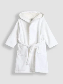 Blanc - Peignoir de bain JoJo Maman Bébé en tissu éponge