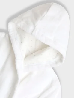 Blanc - Peignoir de bain JoJo Maman Bébé en tissu éponge