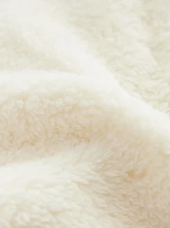 Blanc - Polaire Superdry quart zippée