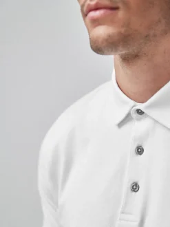 Blanc - Polo à manches courtes