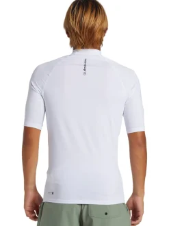 Blanc - Quiksilver Rash gilet UPF50 à manches courtes