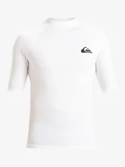 Blanc - Quiksilver Rash gilet UPF50 à manches courtes