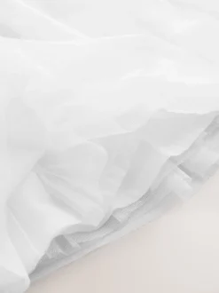 Blanc - Robe Bébé en maille (0mths-2yrs)