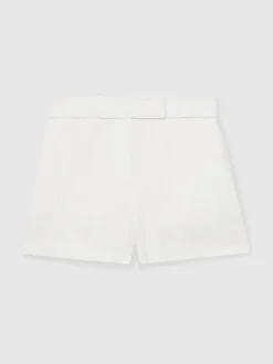 Blanc - Short Reiss Fawn Lin Whipstitch Short