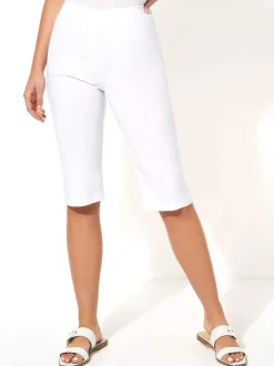 Blanc - Short Roman stretch longueur genoux