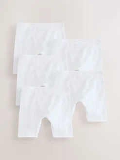 Blanc - Shorts Long Leg Caleçons 5 Pack (2-16ans)