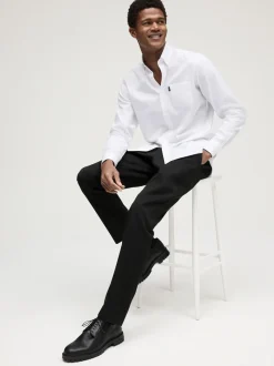 Blanc - Slim Fit (Slim Fit) - Chemises Oxford boutonnées Easy Iron