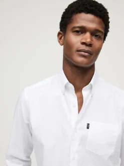 Blanc - Slim Fit (Slim Fit) - Chemises Oxford boutonnées Easy Iron
