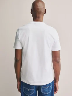 Blanc - Slim Fit (Slim Fit) - T-shirt à col ras du cou en coton Signature SUPIMA®