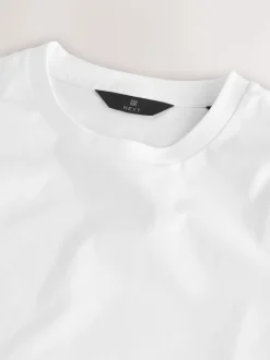 Blanc - Slim Fit (Slim Fit) - T-shirt à col ras du cou en coton Signature SUPIMA®