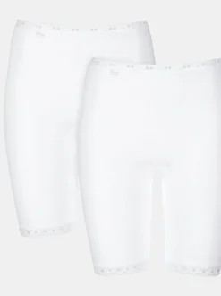 Blanc - Sloggi Basic+ Short long 2 Pack
