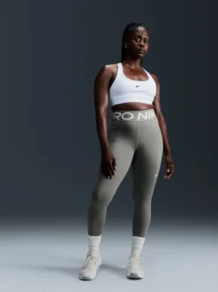 Blanc - Soutien-gorge de sport Nike Swoosh léger