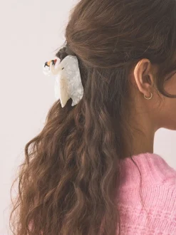 Blanc - Swan Hair Claw Clip