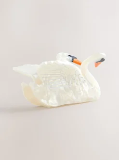 Blanc - Swan Hair Claw Clip