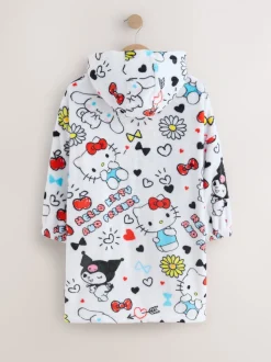 Blanc - Sweat à capuche Hello Kitty en polaire courte à capuche (3-16ans)