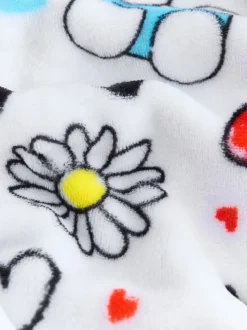 Blanc - Sweat à capuche Hello Kitty en polaire courte à capuche (3-16ans)