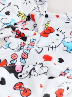 Blanc - Sweat à capuche Hello Kitty en polaire courte à capuche (3-16ans)