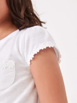 Blanc - T-shirt à pochettes Daisy (1.5-16ans)