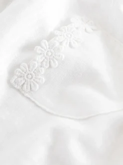 Blanc - T-shirt à pochettes Daisy (1.5-16ans)