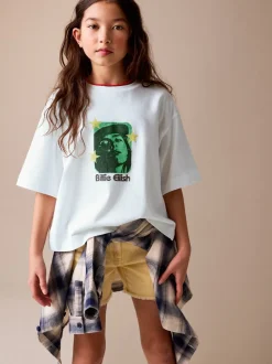 Blanc - T-shirt graphique Billie Eilish (3-16ans)