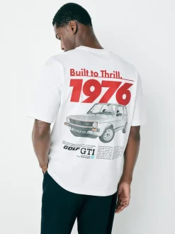 Blanc - T-shirt graphique Hot Hatch Car