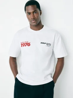 Blanc - T-shirt graphique Hot Hatch Car