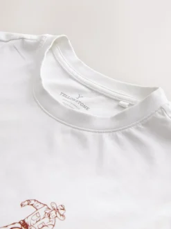 Blanc - T-shirt imprimé graphique Yellowstone